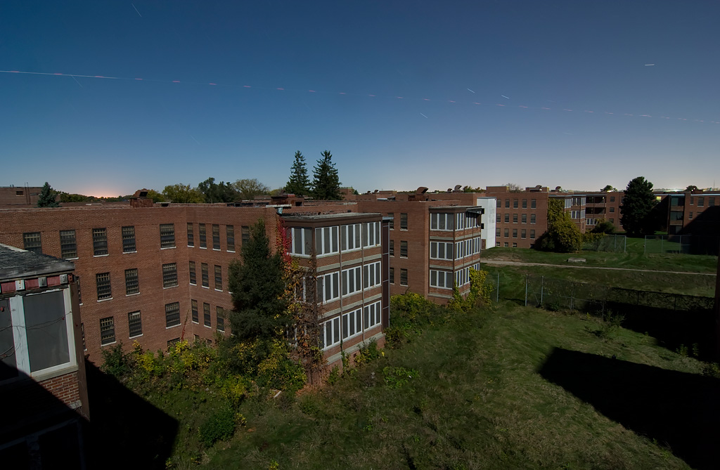 Streak Photo Of The Abandoned Ypsilanti State Hospital