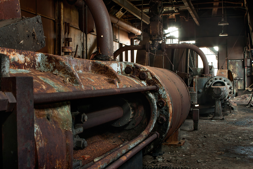 Cylinder - Photo of the Abandoned McMyler Coal Dumper